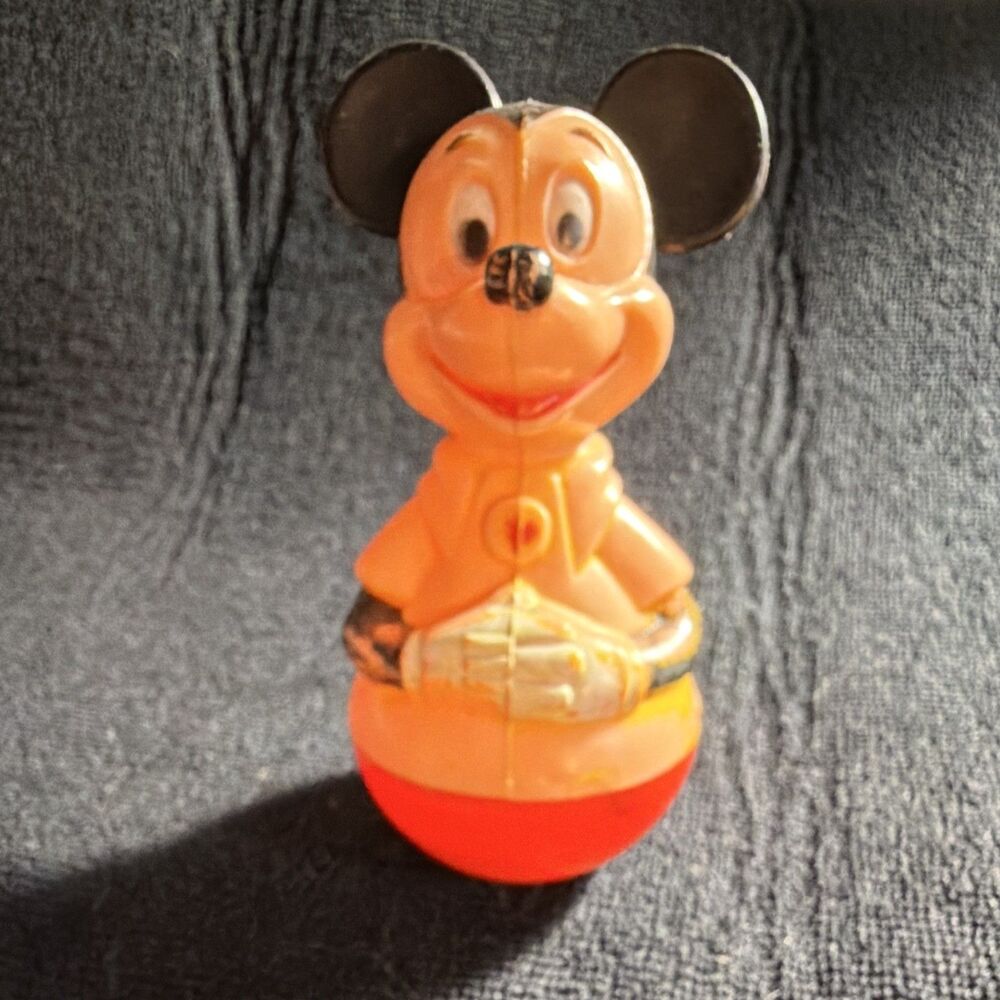 Disney Mickey Mouse Roly-Poly Wobble Toy Figure - Disney Franchise Character